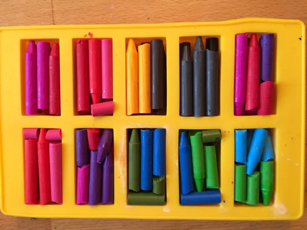 fill the silicone molds
