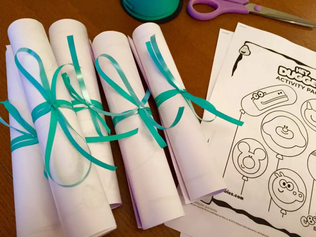 hey duggee birthday party colouring pages
