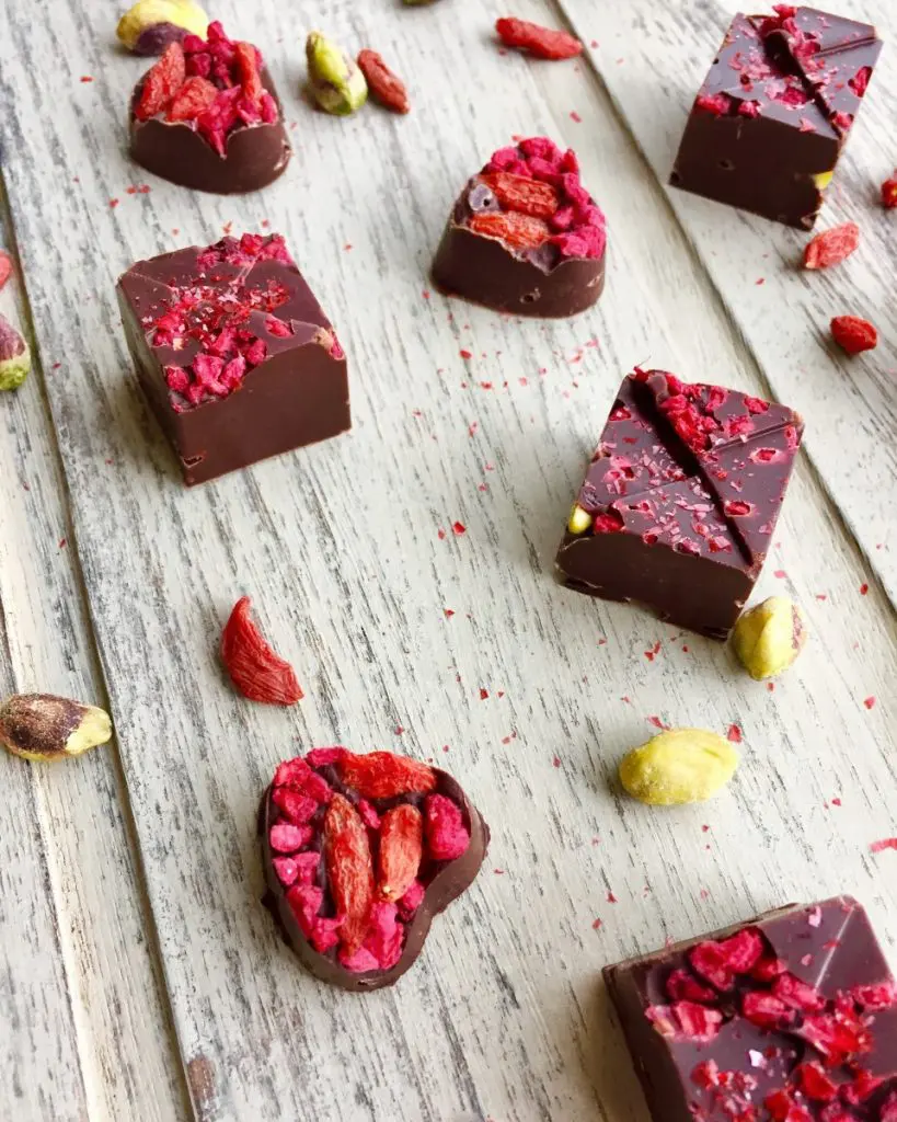 heart shape chocolate bonbon