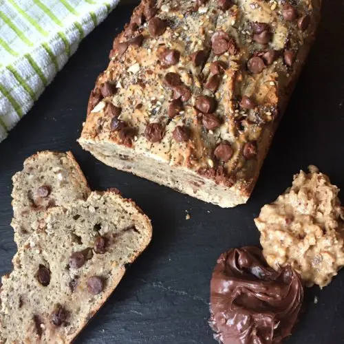 Banana bread with greek yogurt