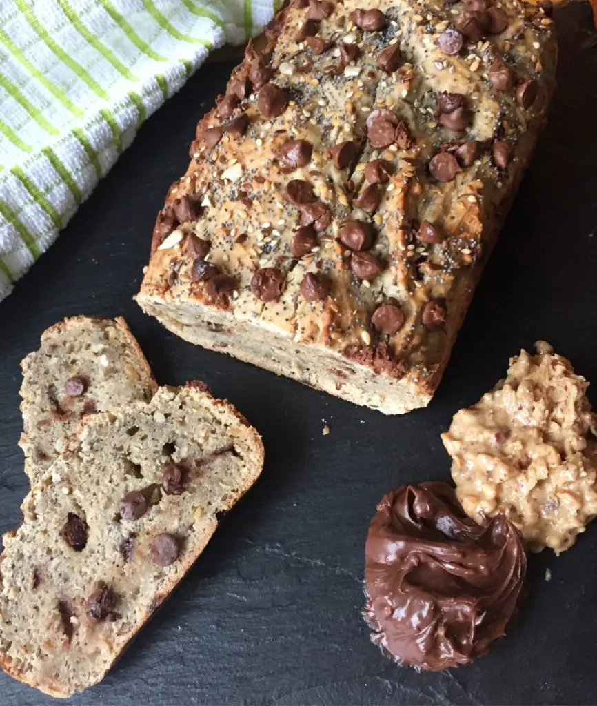 seeded banana bread with greek yogurt Banana bread