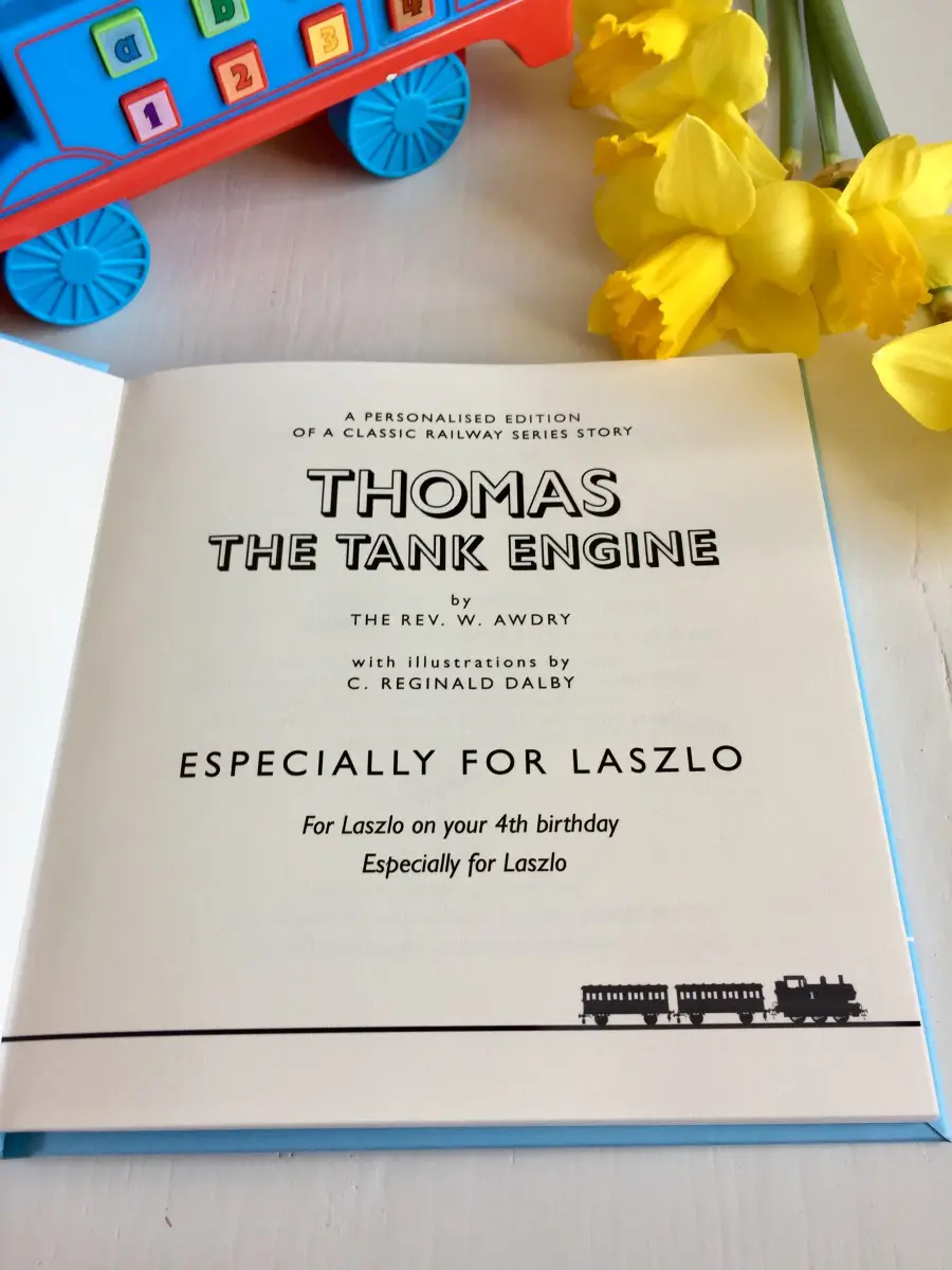 Personalised Thomas the Tank Engine book Personalised Thomas the Tank Engine book