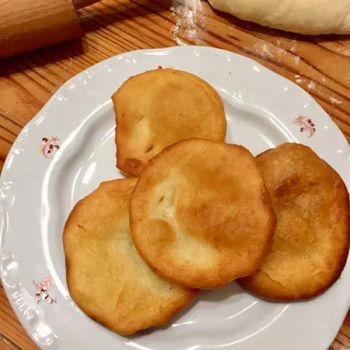 Hungarian potato langos