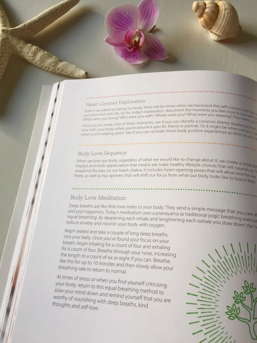a page of the book Thrive Through Yoga by Nicola Jane Hobbs