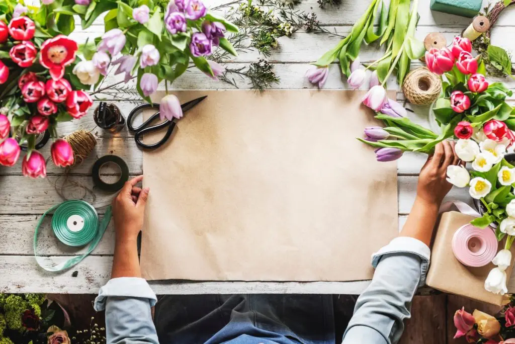 Flower arranging hobby
