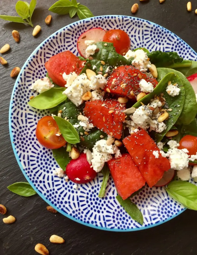 spinach watermelon salad