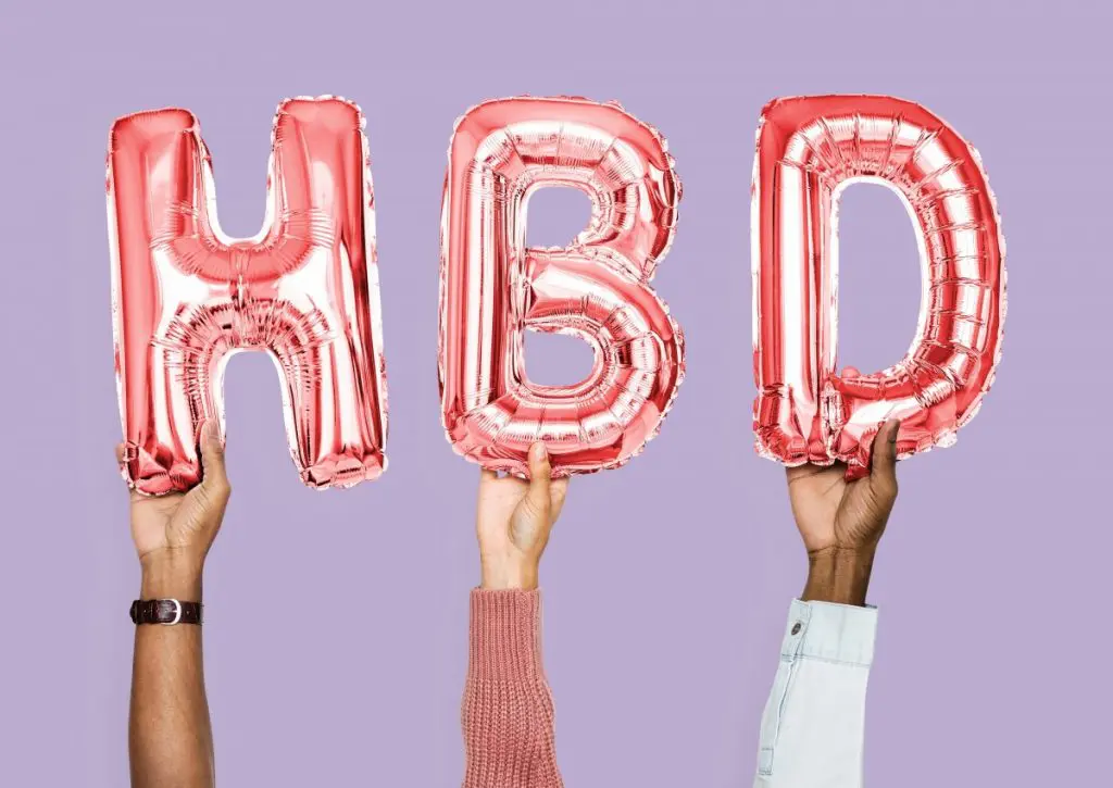 happy birthday balloons