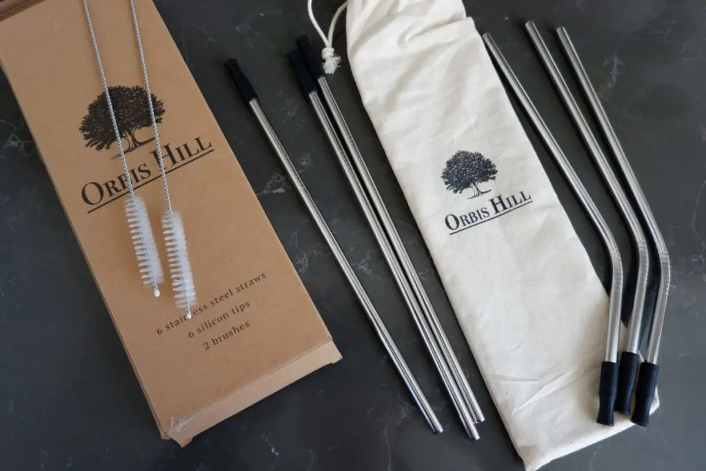 orbis hill stainless steel straws