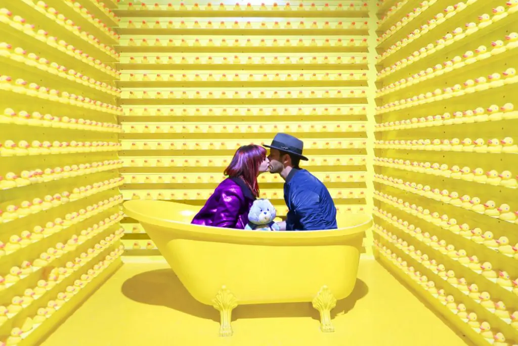 happy quirky couple
