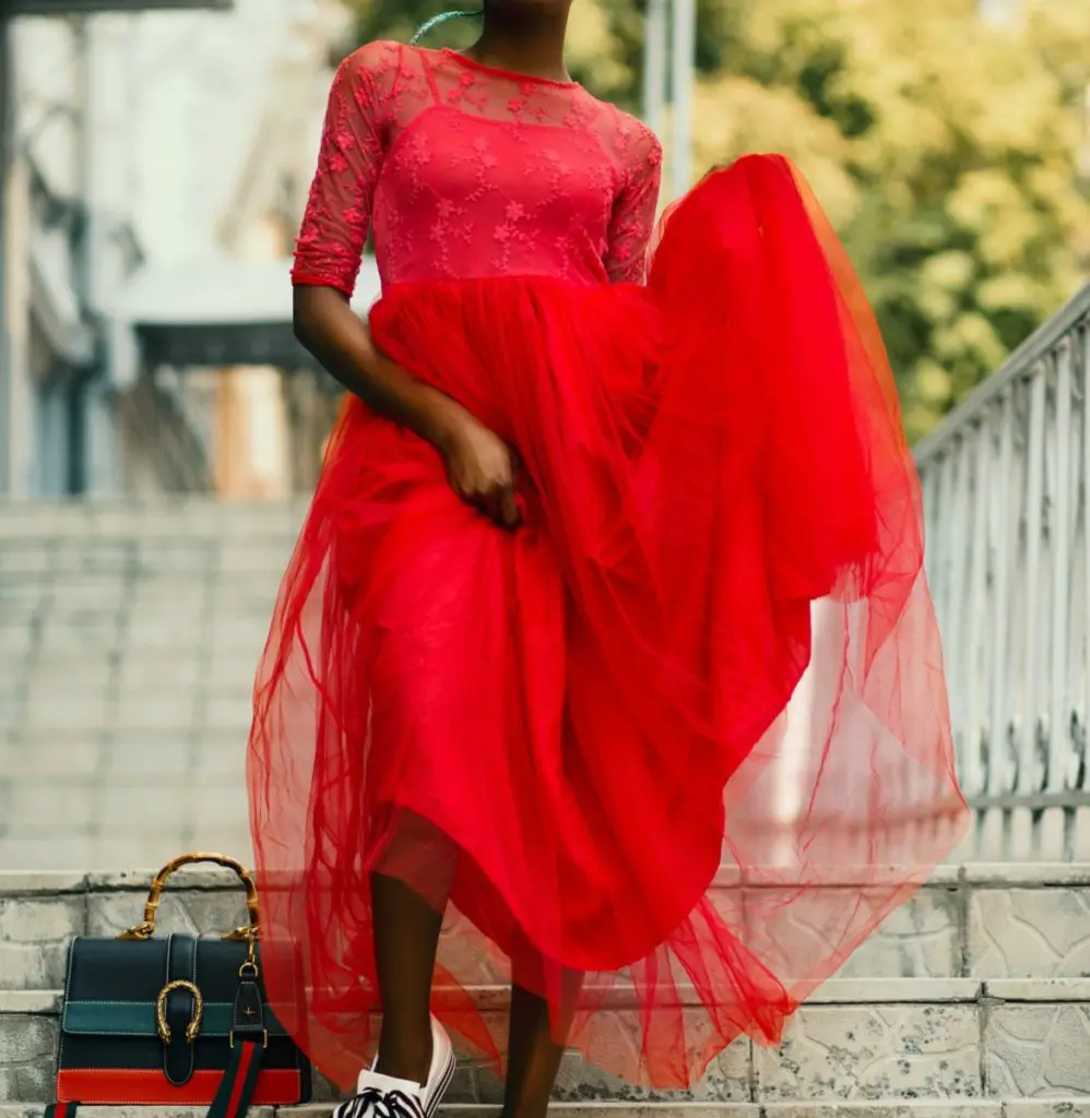 red dress fashion