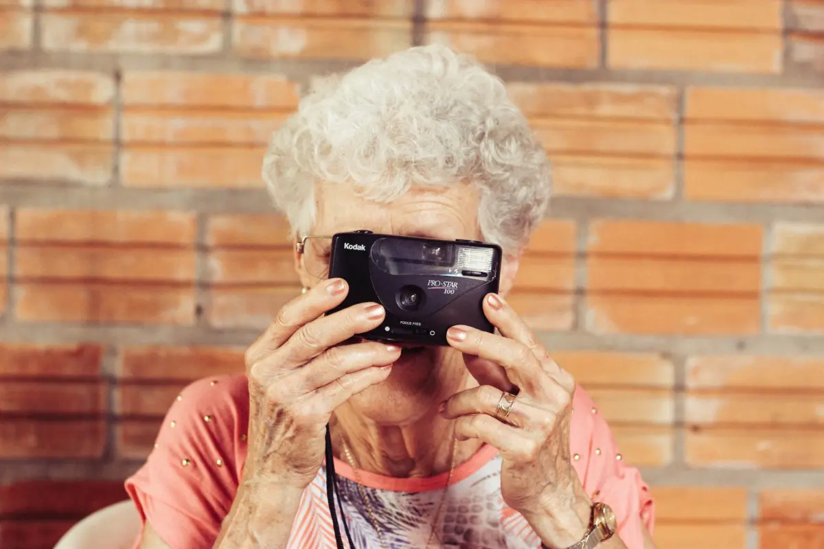 old women camera