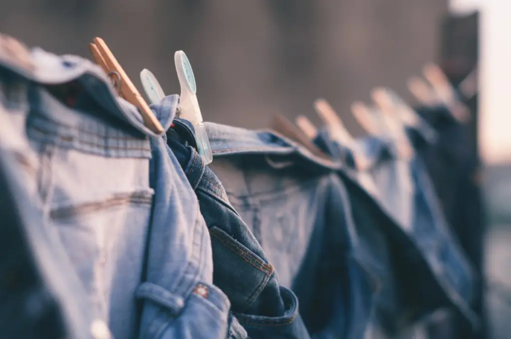 jeans drying rack laundry