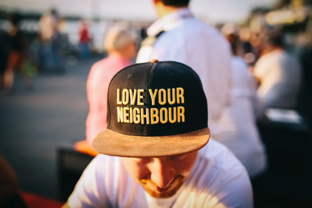 neighbour man in cap