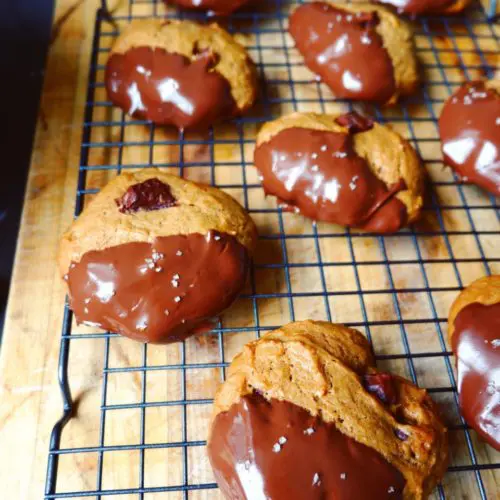Chocolate sweet potato cookies