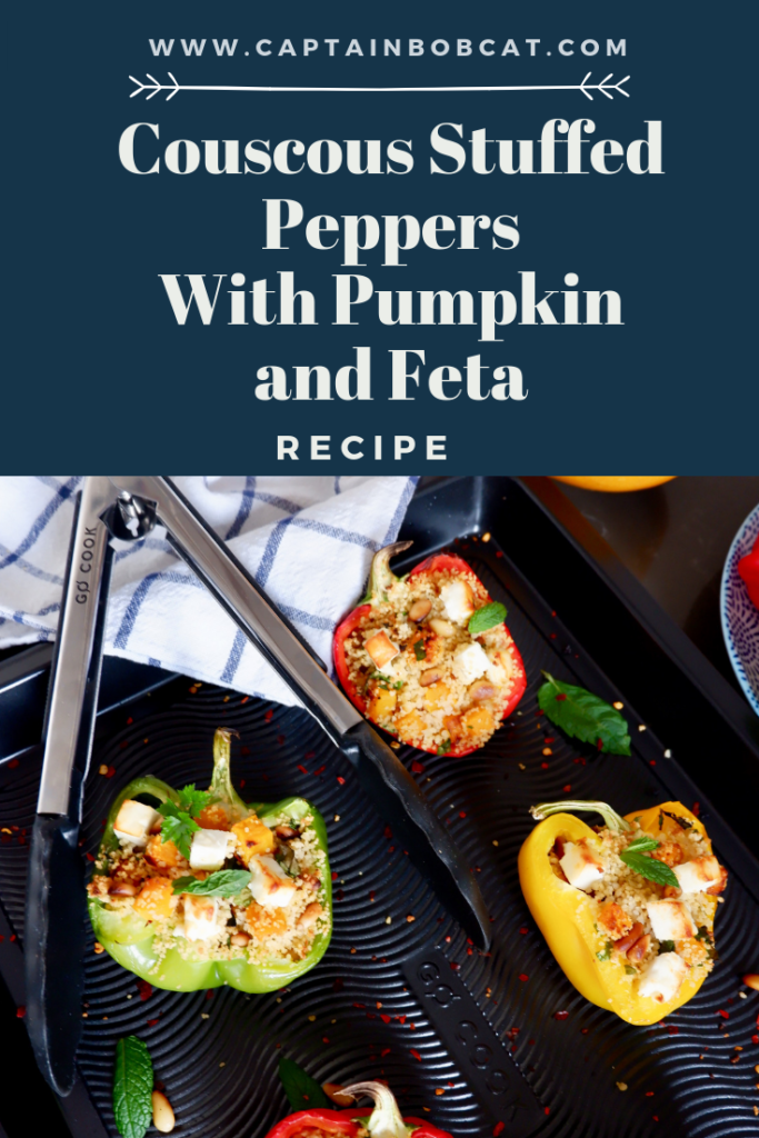  Couscous Stuffed Peppers With Pumpkin and Feta