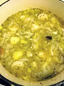 vegan leek and potato soup