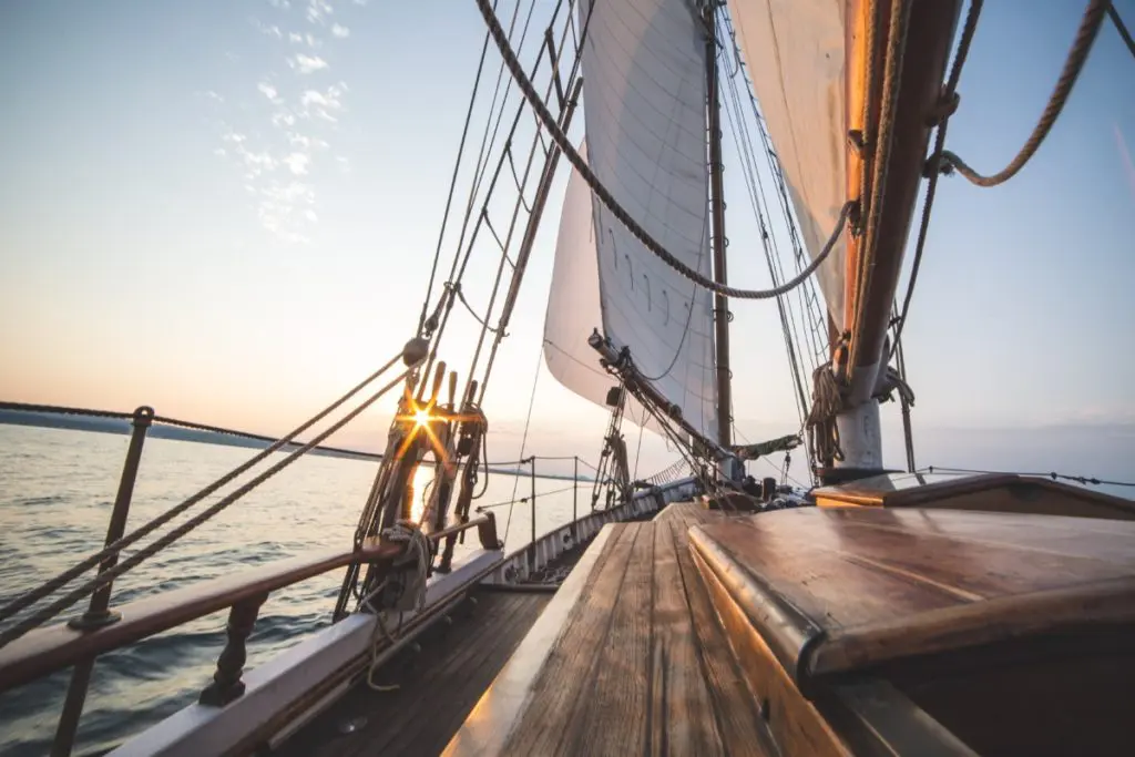 sailing boat on the sea