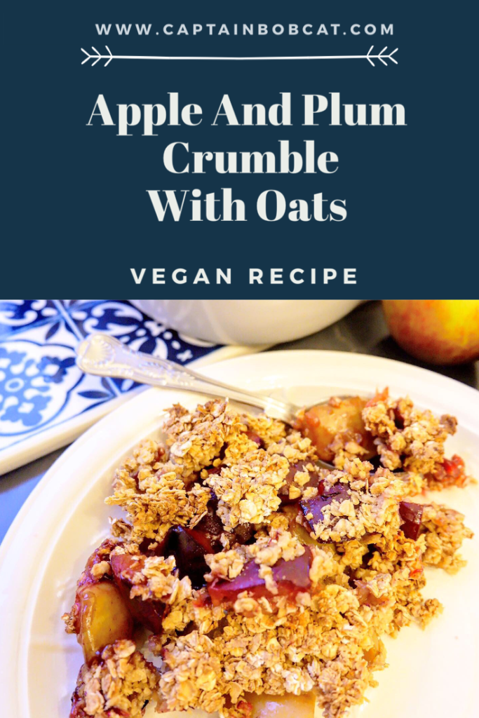 Vegan Apple And Plum Crumble With Oats Recipe