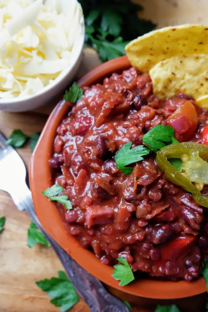 Chilli sin carne recipe