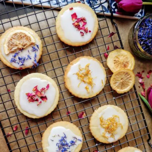 vegan lemon biscuits