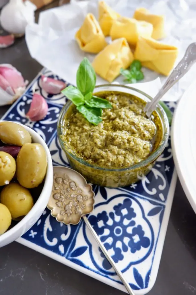 5-Minute Vegan Nut-Free Pesto Recipe