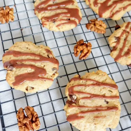 vegan banana walnut cookies