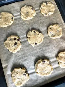 vegan banana walnut cookies