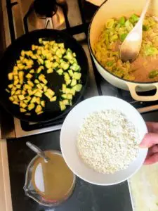 Vegan Lemon Courgette Risotto