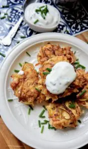 parsnip onion fritters