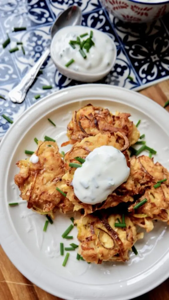 Crispy Parsnip And Onion Fritters