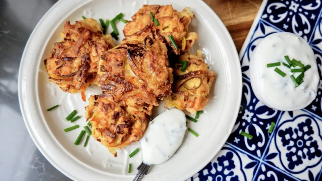 Crispy Parsnip And Onion Fritters