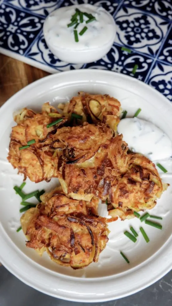 Crispy Parsnip And Onion Fritters