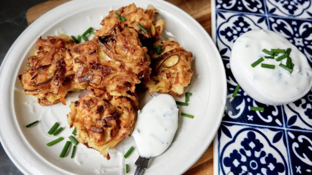 Crispy Parsnip And Onion Fritters