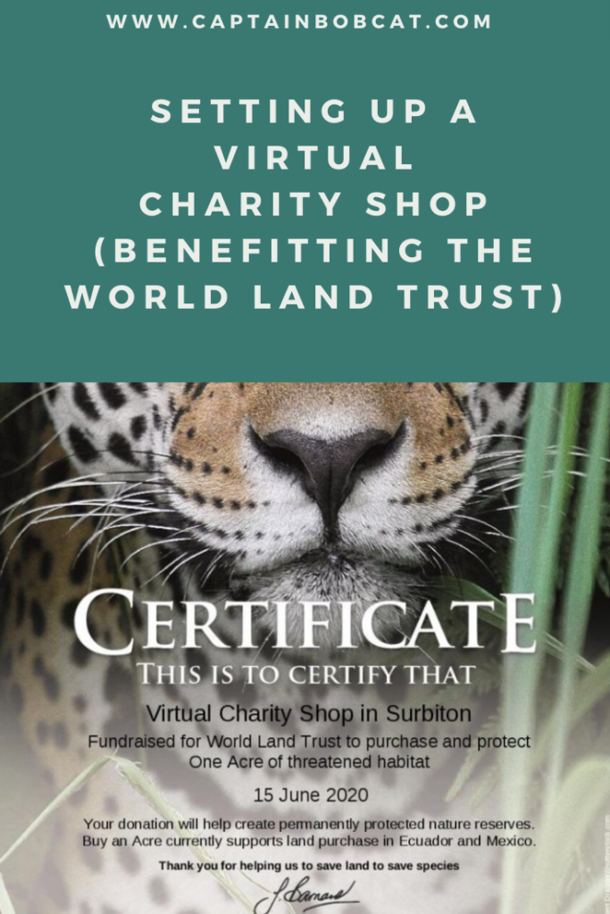 Setting Up A Virtual Charity Shop (Benefitting The World Land Trust)