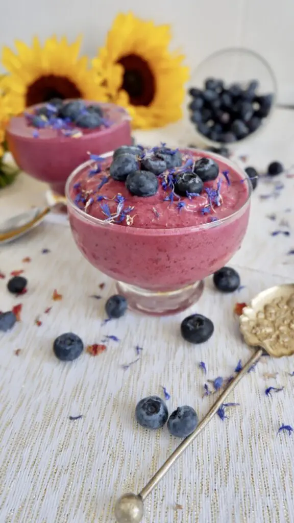 blueberry shush with coconut milk