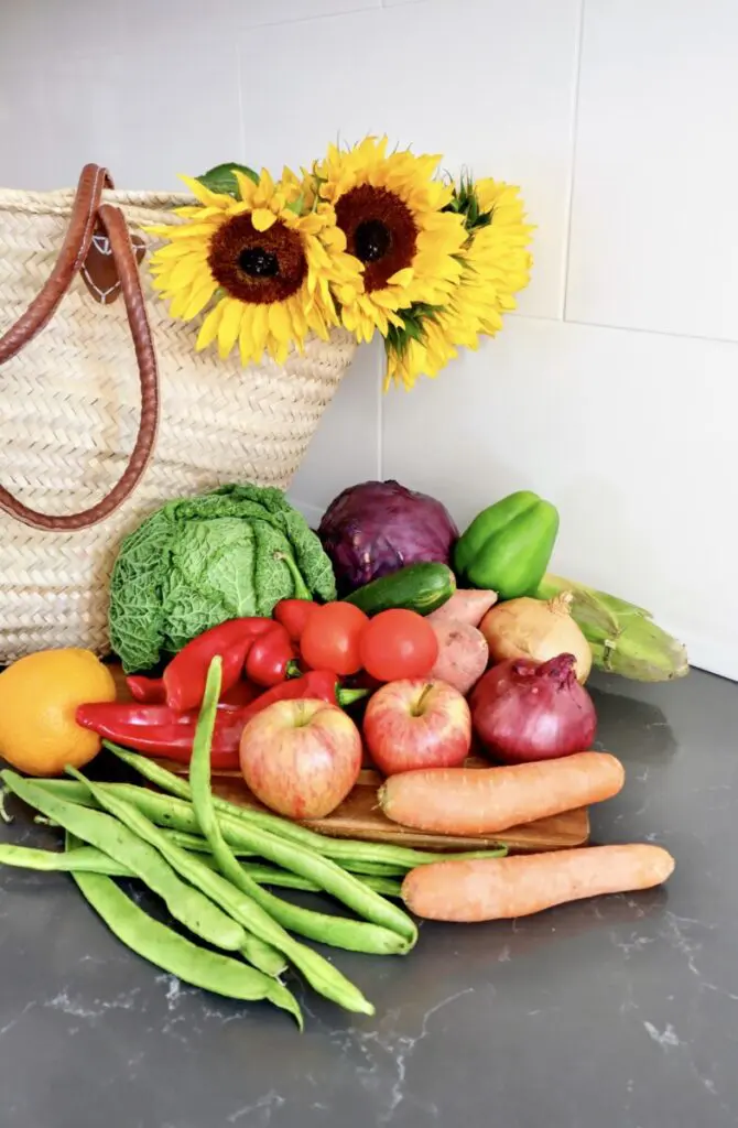 shop and donate fruit and veg