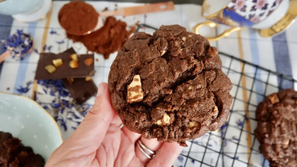 Luxurious Chocolate Cookies With Muscovado White Chocolate Chips