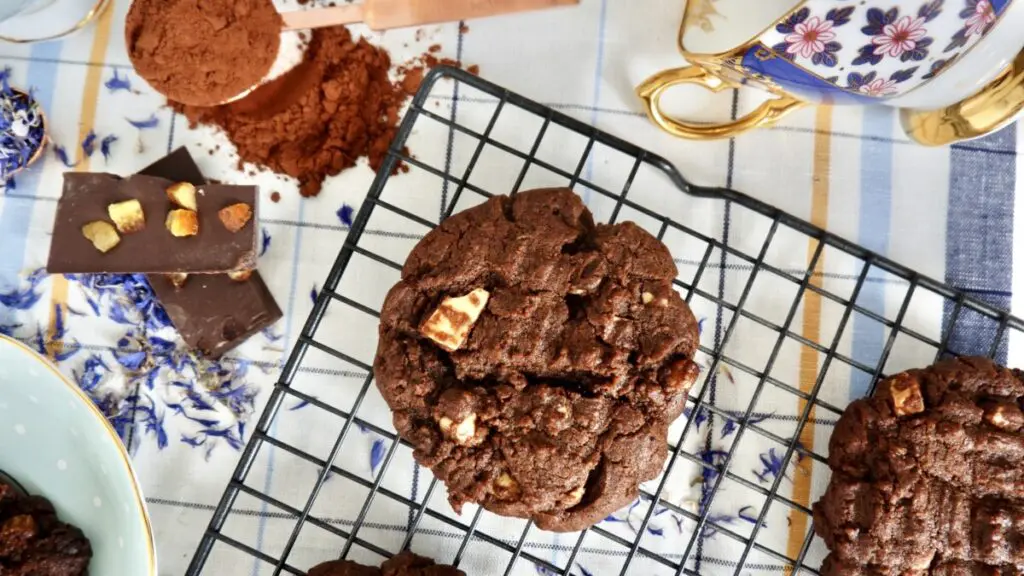 Luxurious Chocolate Cookies With Muscovado White Chocolate Chips