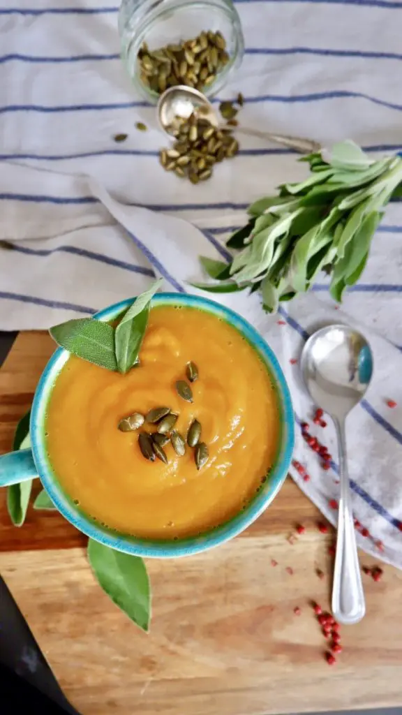 Vegan Sweet Potato And Carrot Soup With Ginger