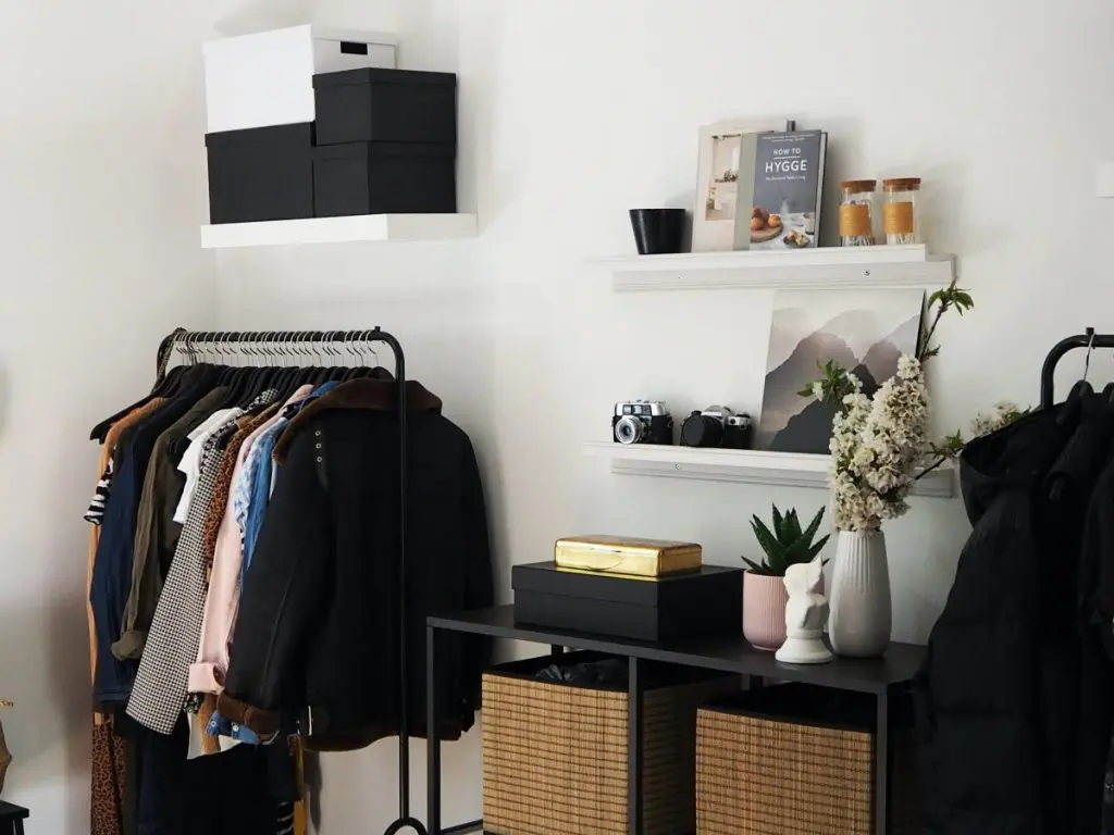 Organised room. How to declutter ethically.