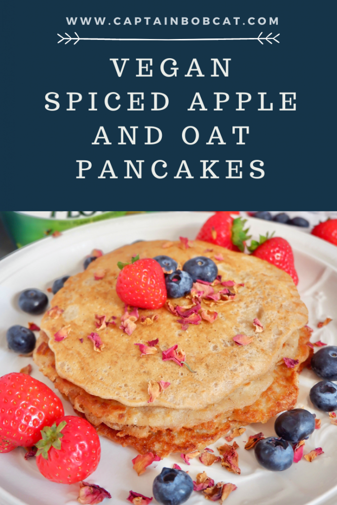 Vegan Spiced Apple and Oat Pancakes Recipe