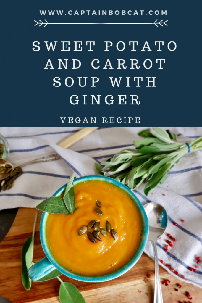 Vegan Sweet Potato And Carrot Soup With Ginger