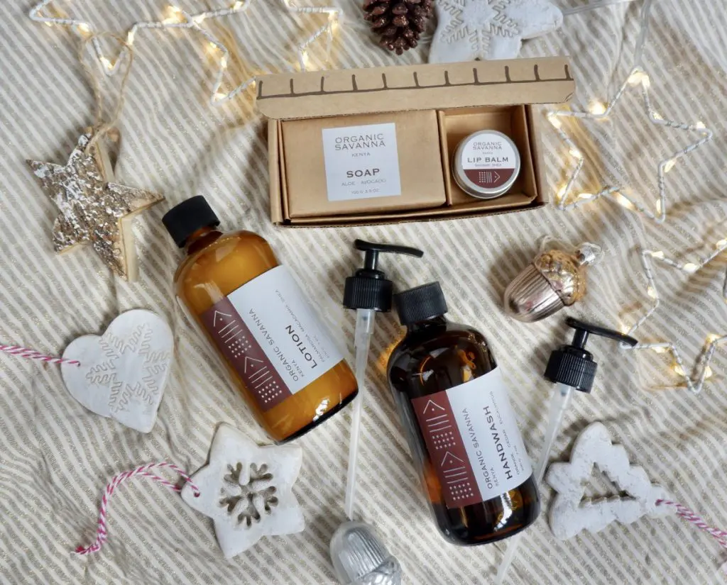 Organic Savanna products: Ethical Christmas Gifts.
