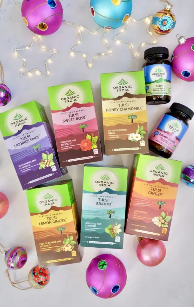 Organic India Teas. Ethical Christmas Stocking Fillers. Organic India Teas. Ethical Christmas Stocking Fillers.