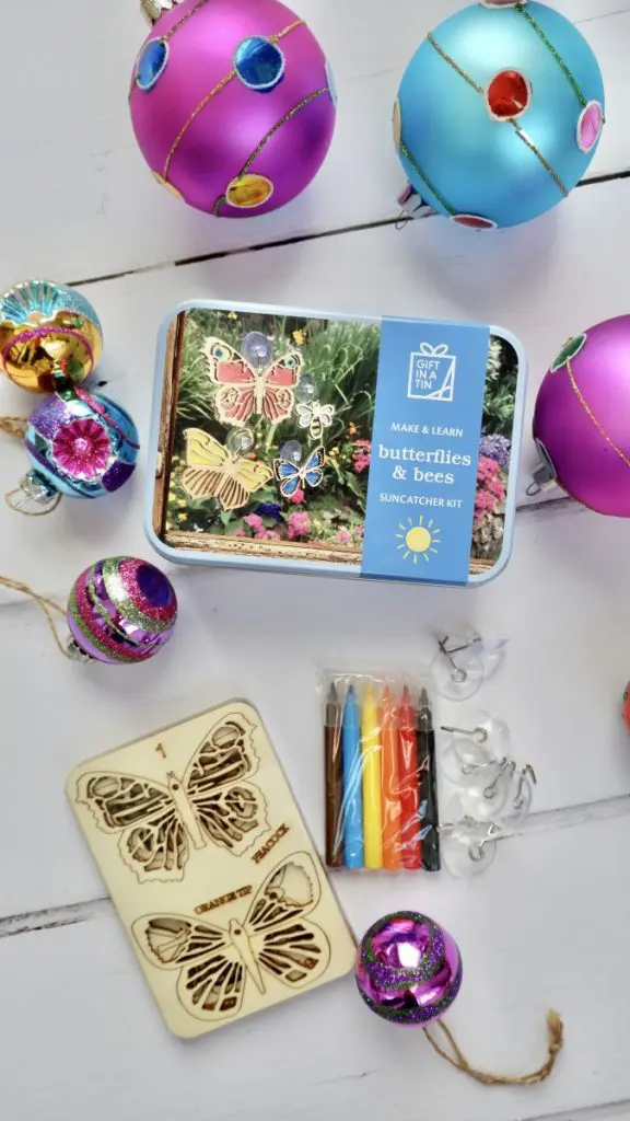 Butterfly sun catcher box: Ethical Christmas Gifts For Kids