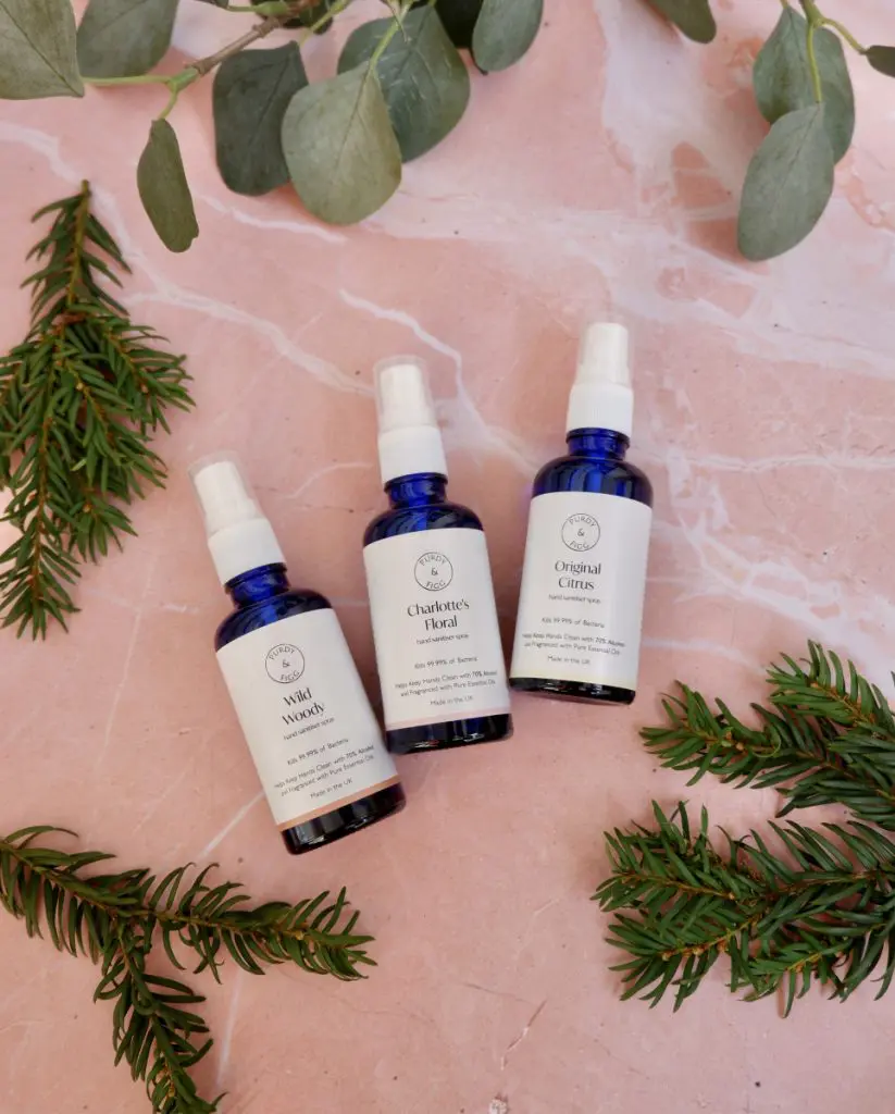 hand sanitizer from Purdy & Figg