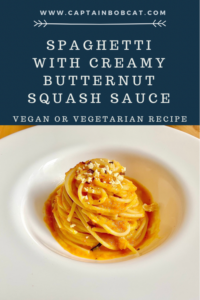 Spaghetti With Creamy Butternut Squash sauce