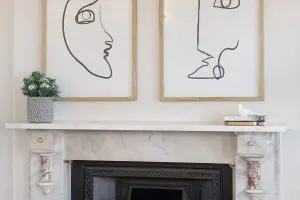 fireplace wall art decor
