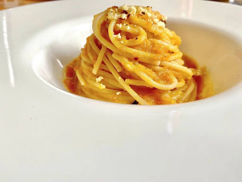 Spaghetti With Creamy Butternut Squash Sauce