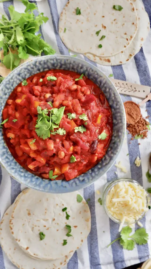 Vegan Bean Stew With Chilli And Cocoa Recipe
